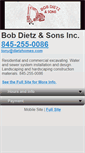 Mobile Screenshot of bobdietzandsonsinc.com